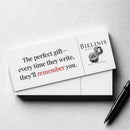 Bielinis Travelers Journal gift card for handmade leather notebook lovers.