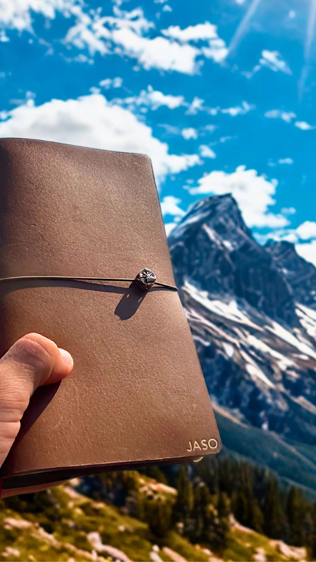 handmade-leather-journal-atlas-army-green-in-the-travel-to-the-mountains-mobile.webp