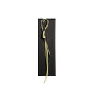 Elastic cord closure for handmade leather traveler’s journal in beige, available in various colors.